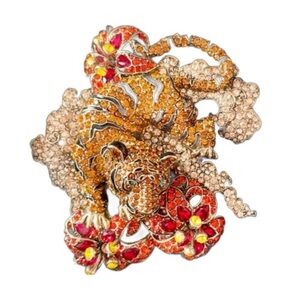 Heidi Daus Year of the Tiger Pin Brooch
